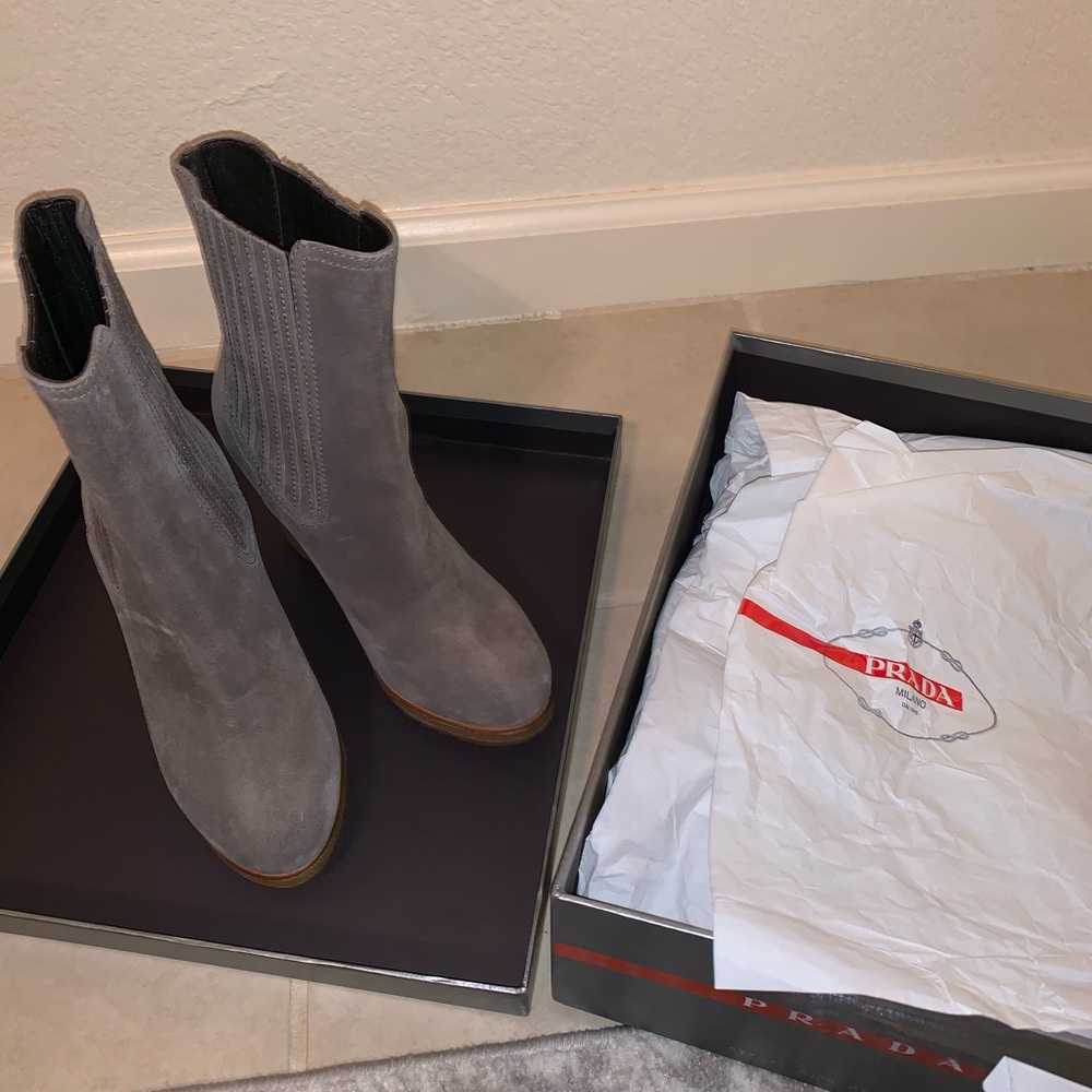 Prada Suede Boots View 5
